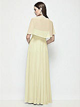 Rear View Thumbnail - Butter Yellow Chiffon Flounce Cape