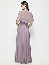 Rear View Thumbnail - Lilac Dusk Chiffon Flounce Cape