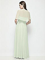 Rear View Thumbnail - Mint Green Chiffon Flounce Cape