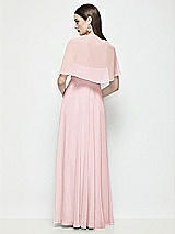 Rear View Thumbnail - Ballet Pink Chiffon Flounce Cape