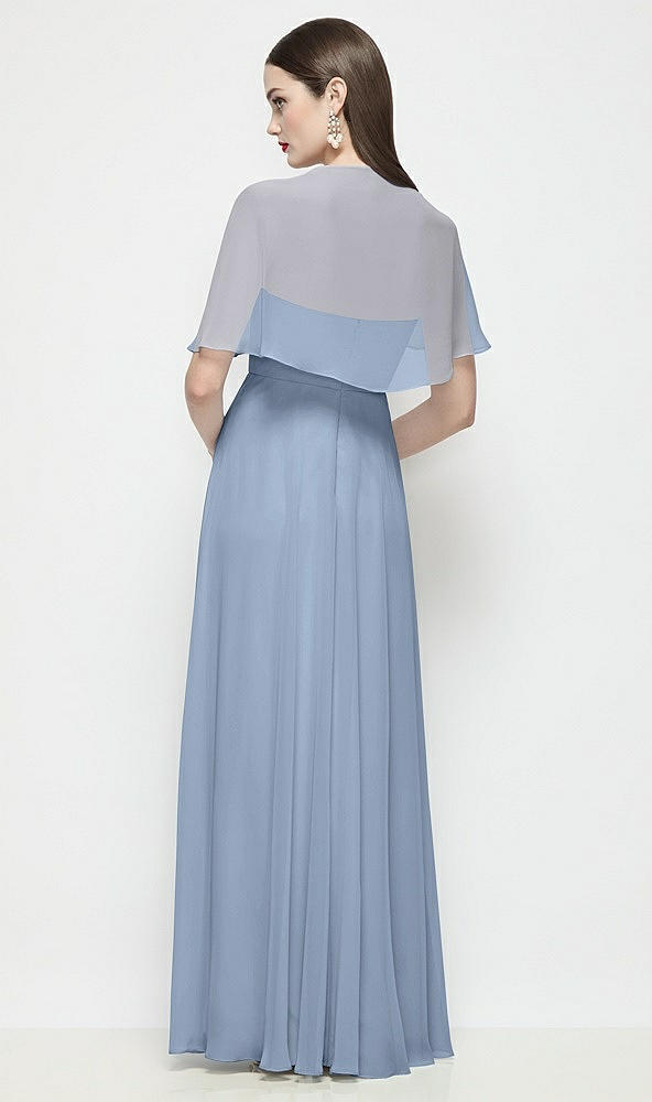 Back View - Cloudy Chiffon Flounce Cape