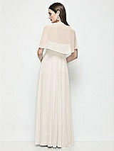 Rear View Thumbnail - Ivory Chiffon Flounce Cape