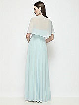 Rear View Thumbnail - Mist Chiffon Flounce Cape