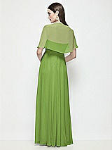 Rear View Thumbnail - Peridot Green Chiffon Flounce Cape