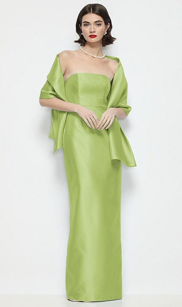 Front View - Mojito Satin Wrap Stole