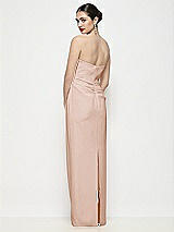 Rear View Thumbnail - Cameo Strapless Asymmertical Drop Waist Corset Maxi Dress with Column Skirt