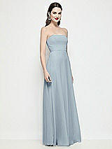 Side View Thumbnail - Mist Strapless Chiffon Maxi Dress with Soft Circle Skirt