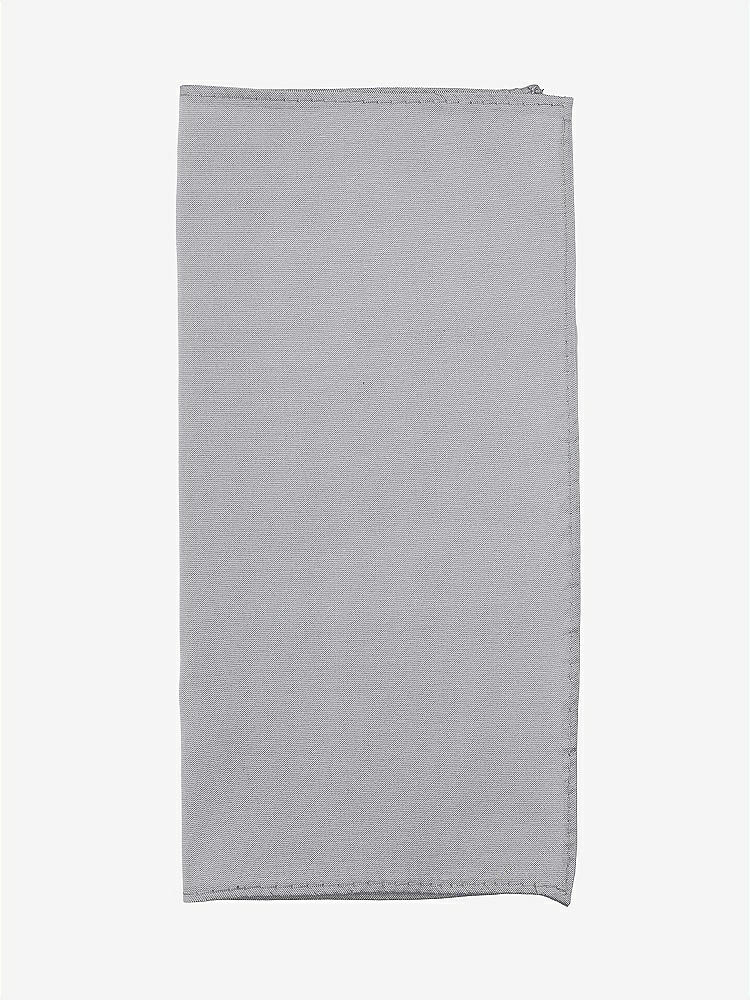 Front View - French Gray Peau de Soie Pocket Squares by After Six