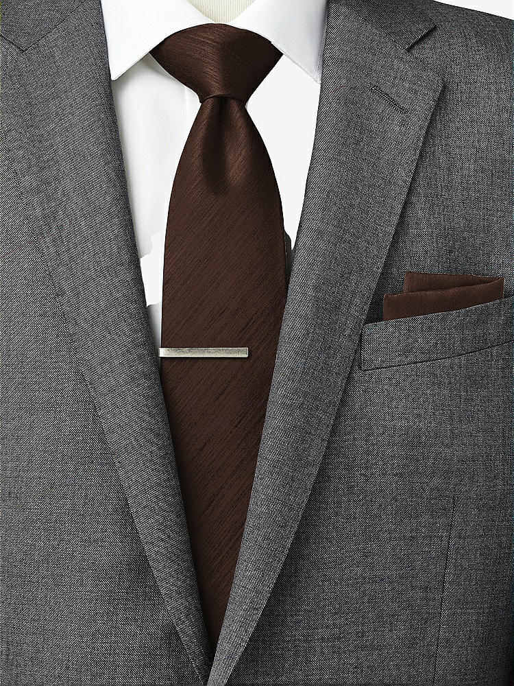 Back View - Brownie Dupioni Pocket Squares by After Six