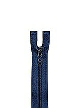Front View Thumbnail - Midnight Navy Zipper - 24" hidden