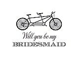 Front View Thumbnail - Stormy & Aubergine Will You Be My Bridesmaid Card - Bike