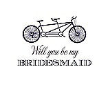 Front View Thumbnail - Amethyst & Aubergine Will You Be My Bridesmaid Card - Bike