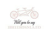 Front View Thumbnail - Rose Water & Aubergine Will You Be My Bridesmaid Card - Bike