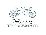 Front View Thumbnail - Surf Spray & Aubergine Will You Be My Bridesmaid Card - Bike