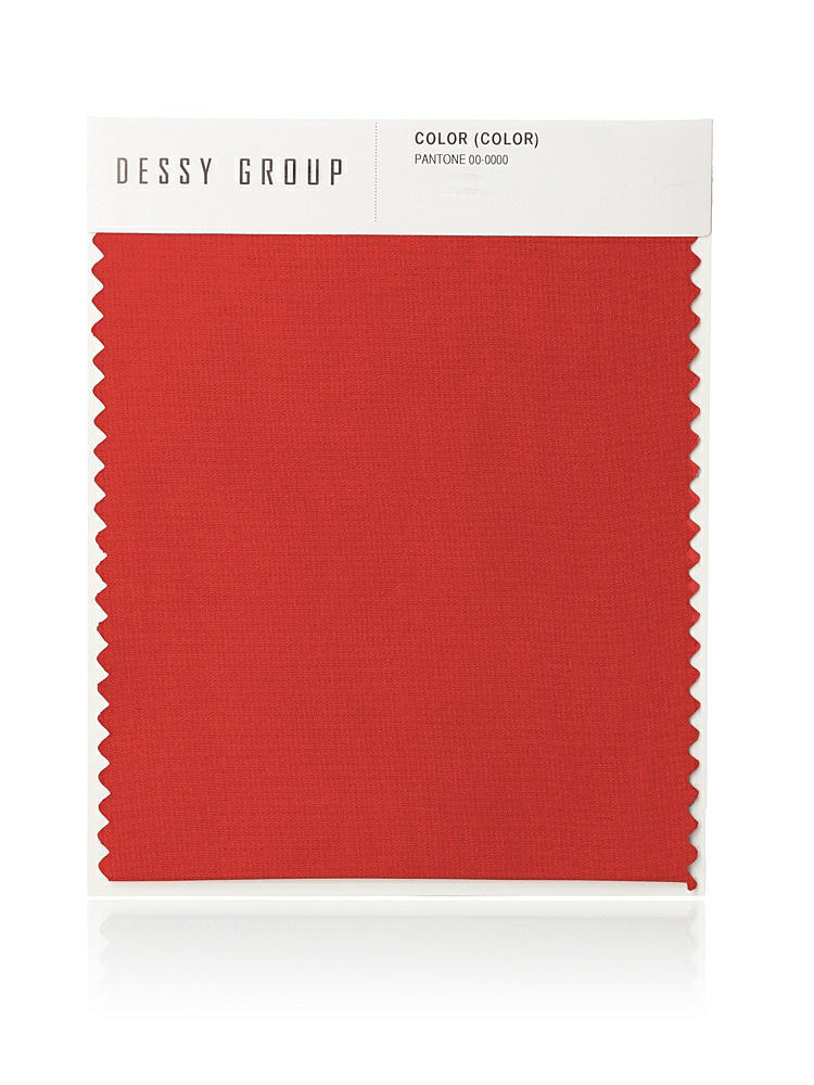 Front View - Poppy Red Lux Chiffon Swatch