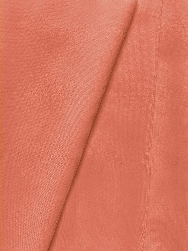Front View - Terracotta Copper Lux Chiffon Fabric by the Yard