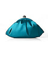 Front View Thumbnail - Oasis Gathered Satin Clutch