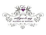 Front View Thumbnail - Cathedral & Orchid Will You Be My Matron of Honor Card - Classic