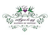 Front View Thumbnail - Juniper & Orchid Will You Be My Matron of Honor Card - Classic