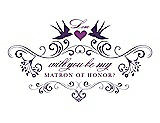 Front View Thumbnail - Majestic & Orchid Will You Be My Matron of Honor Card - Classic