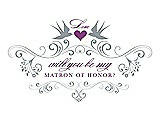 Front View Thumbnail - Mystic & Orchid Will You Be My Matron of Honor Card - Classic