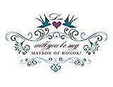 Front View Thumbnail - Oasis & Orchid Will You Be My Matron of Honor Card - Classic