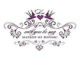 Front View Thumbnail - Paradise & Orchid Will You Be My Matron of Honor Card - Classic