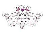 Front View Thumbnail - Rosebud & Orchid Will You Be My Matron of Honor Card - Classic