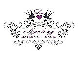 Front View Thumbnail - Stormy & Orchid Will You Be My Matron of Honor Card - Classic