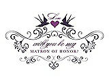 Front View Thumbnail - Violet & Orchid Will You Be My Matron of Honor Card - Classic