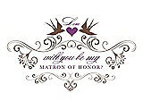 Front View Thumbnail - Almond & Orchid Will You Be My Matron of Honor Card - Classic