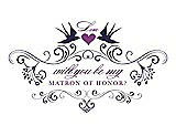 Front View Thumbnail - Amethyst & Orchid Will You Be My Matron of Honor Card - Classic