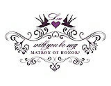 Front View Thumbnail - Aubergine & Orchid Will You Be My Matron of Honor Card - Classic