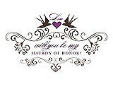 Front View Thumbnail - Brownie & Orchid Will You Be My Matron of Honor Card - Classic