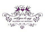 Front View Thumbnail - Dahlia & Orchid Will You Be My Matron of Honor Card - Classic