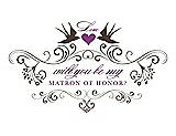 Front View Thumbnail - Drift Wood & Orchid Will You Be My Matron of Honor Card - Classic