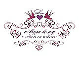 Front View Thumbnail - Fruit Punch & Orchid Will You Be My Matron of Honor Card - Classic