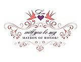 Front View Thumbnail - Ginger & Orchid Will You Be My Matron of Honor Card - Classic