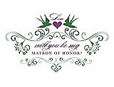 Front View Thumbnail - Ivy & Orchid Will You Be My Matron of Honor Card - Classic