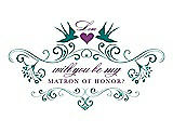 Front View Thumbnail - Jade & Orchid Will You Be My Matron of Honor Card - Classic