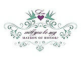 Front View Thumbnail - Meadow & Orchid Will You Be My Matron of Honor Card - Classic