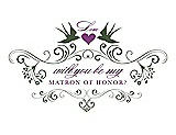 Front View Thumbnail - Moss & Orchid Will You Be My Matron of Honor Card - Classic