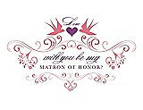 Front View Thumbnail - Nectar & Orchid Will You Be My Matron of Honor Card - Classic