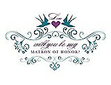 Front View Thumbnail - Niagara & Orchid Will You Be My Matron of Honor Card - Classic