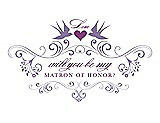 Front View Thumbnail - Passion & Orchid Will You Be My Matron of Honor Card - Classic