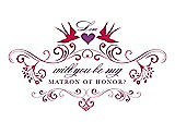 Front View Thumbnail - Posie & Orchid Will You Be My Matron of Honor Card - Classic