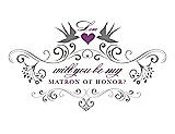 Front View Thumbnail - Quarry & Orchid Will You Be My Matron of Honor Card - Classic