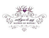 Front View Thumbnail - Quartz & Orchid Will You Be My Matron of Honor Card - Classic