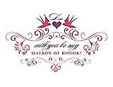 Front View Thumbnail - Rose Quartz & Orchid Will You Be My Matron of Honor Card - Classic