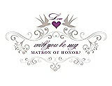 Front View Thumbnail - Sand & Orchid Will You Be My Matron of Honor Card - Classic